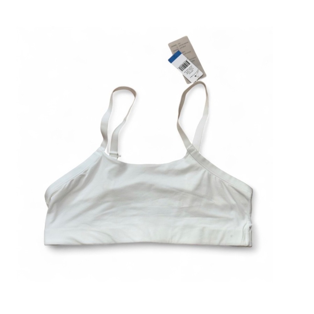 Natori Limitless White Bralette Wireless Bra Comfort Soft‎ Stretch XL